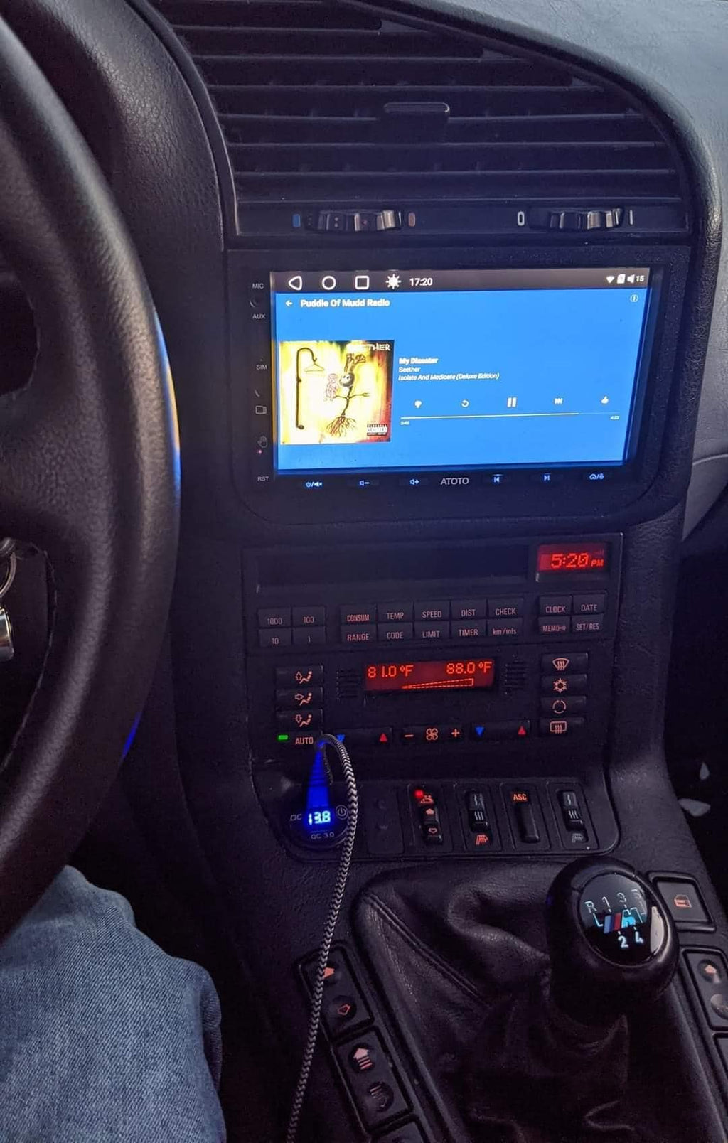 BMW E36 Double Din Fascia Kit - Digital HVAC